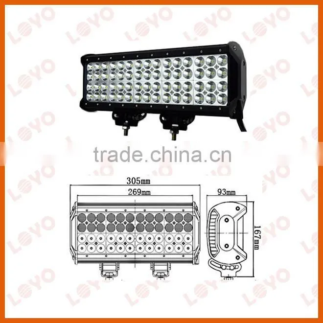 Factory 12" 9-30v 144W led light bar for trucks offroad driving light car led light bar 144w led light bars