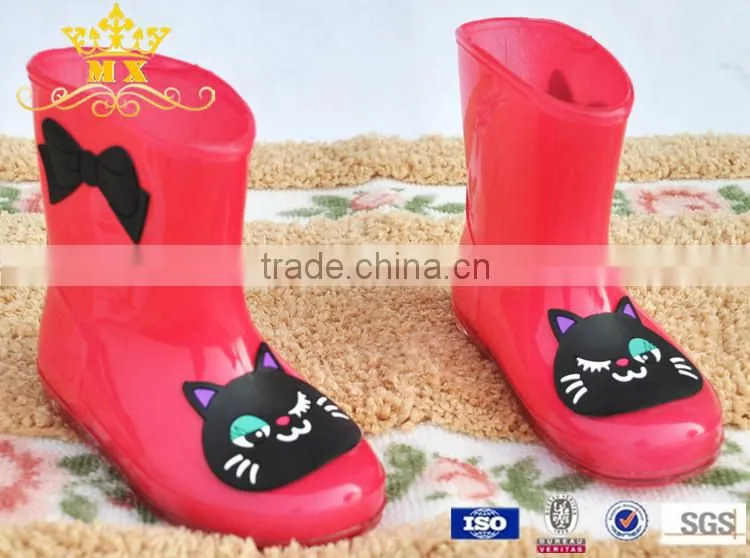 colorful jelly woman pvc rain boots with good quality