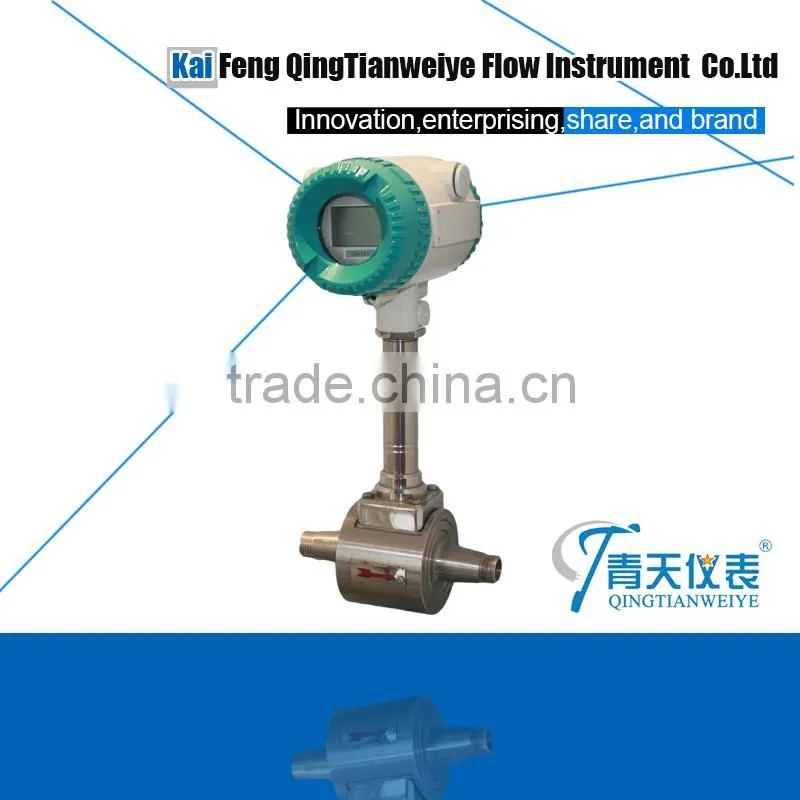 SS304 body digital display Vortex gas flow meter