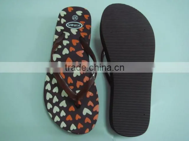 663 LOULUEN China New Model Women EVA PVC Printed Slippers