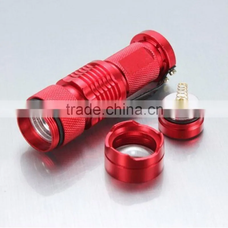 Promotional gift blue point flashlight rechargable