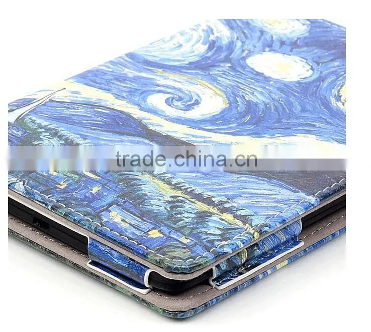 Exactly Fit Custom Printing Leather Case for 2016 New Kindle e-Reader, OEM Leather Case for e-Reader New Kindle 2016
