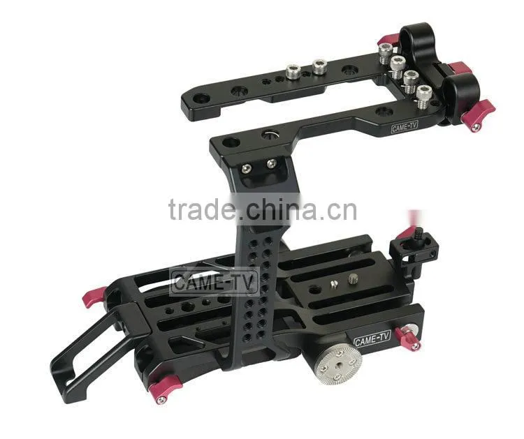 CAME-TV Cage for S ony FS7 Camera HT-FS7-2 15mm Rod Quick Release Plate