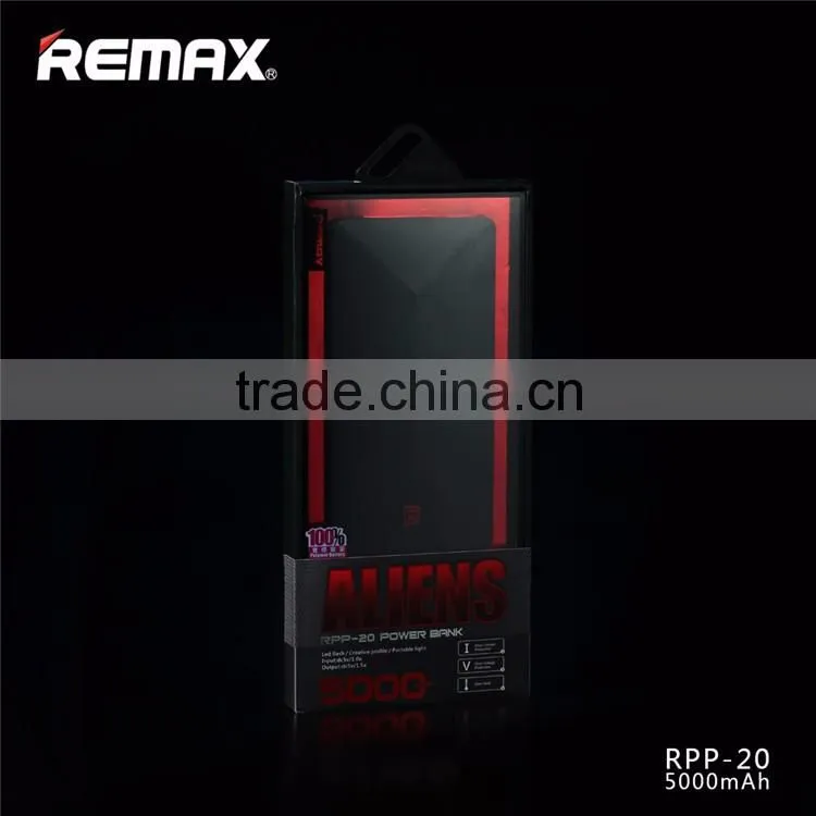 Brand Remax Universal ultra thin portable power bank 5000mah Charger Baby