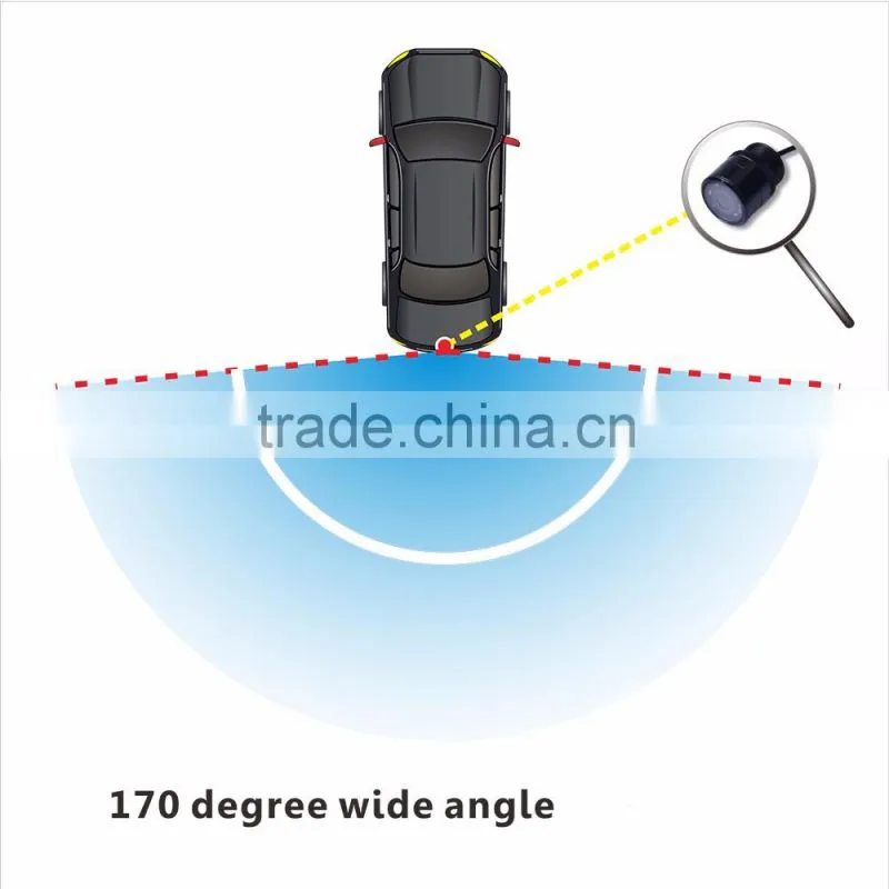 New design 25mm drill hole car rear view camera with wide angle