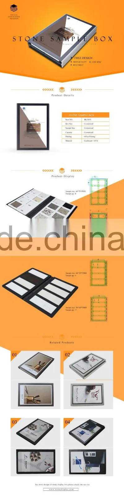 strong material abs quartz Sample book
