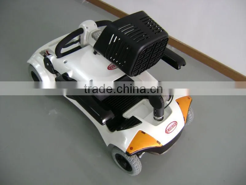 Foldable 4 wheel mobility scooter with environmental lithium battery