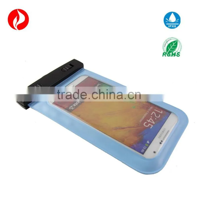 PVC phone waterproof bag for iphone 6 ,waterproof pouch For smart phone