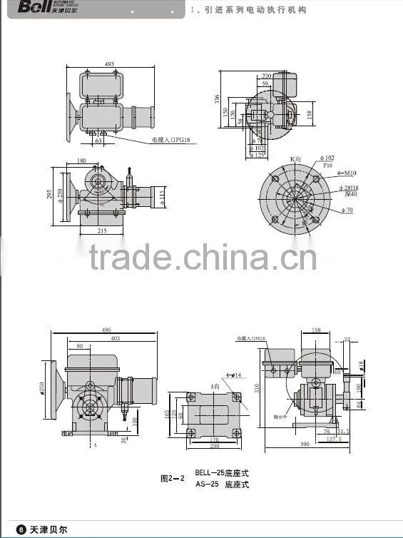automatically switching electric valve actuator