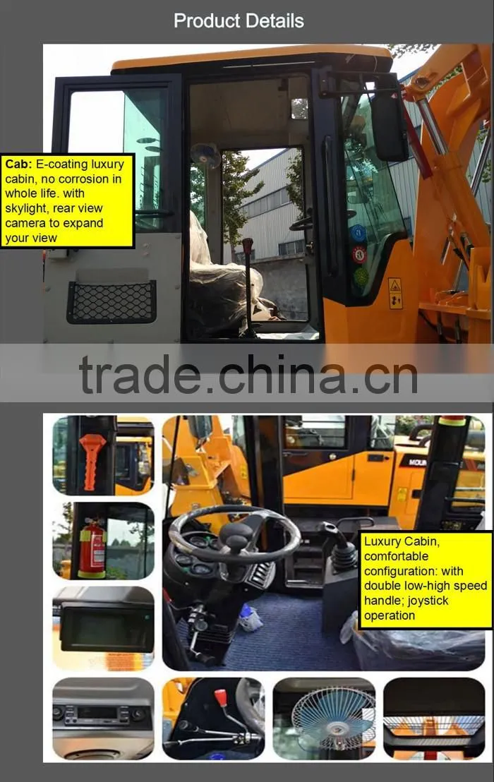 articulated 1500kg 4WD ZL920 mini wheel loader with high quality