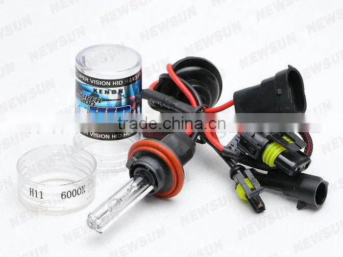 Promotion! super slim ballsat 2pcs H11 H9 H8 xenon HID kit 35w 12v single beam auto headlight xenon bulbs hid