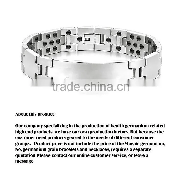 Mixed Styles germanium magnetic beaded men's wholesale bracelet