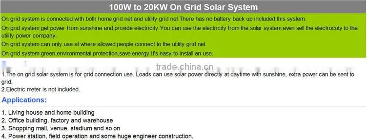 8kw on-grid solar power system grid-tied solar power station