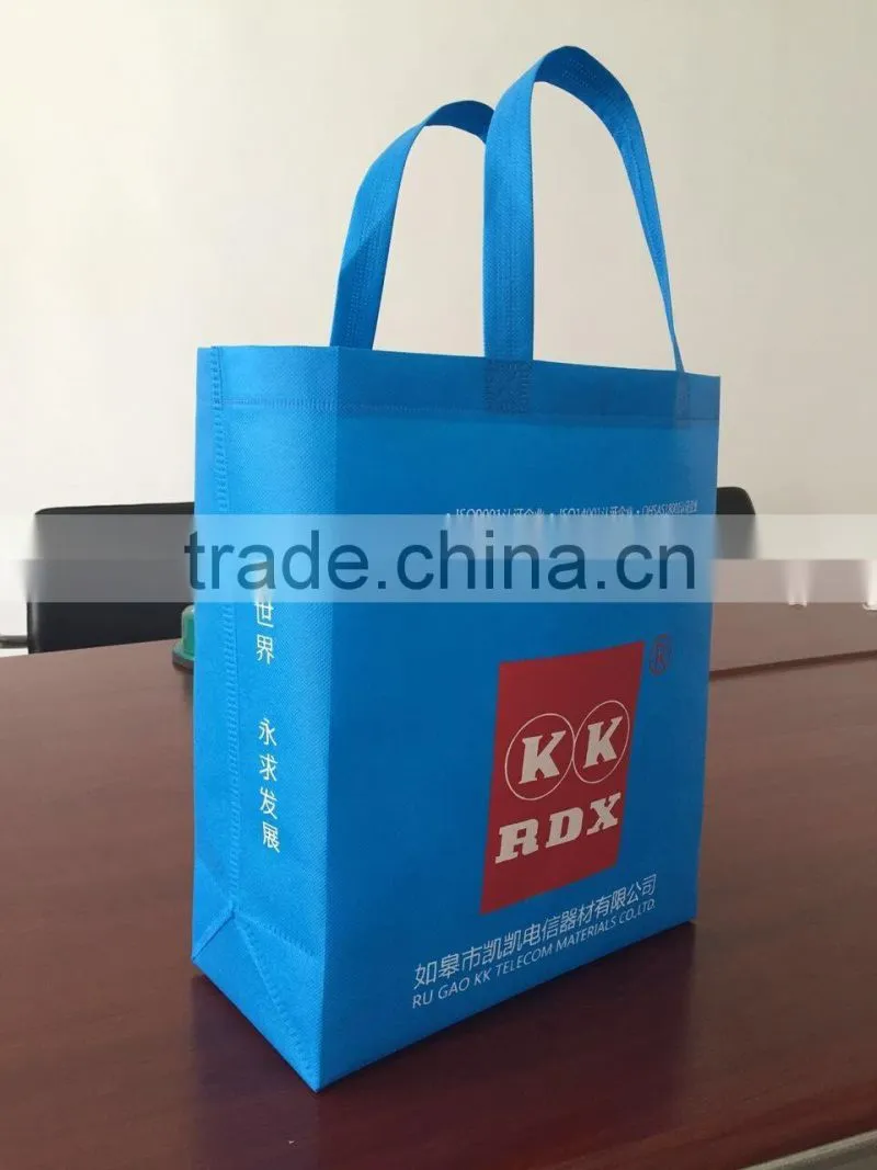manufacturing factory direct sale nonwoven ultrasonic wave handbag with printing