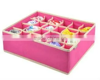 Nonwoven storage box without cover