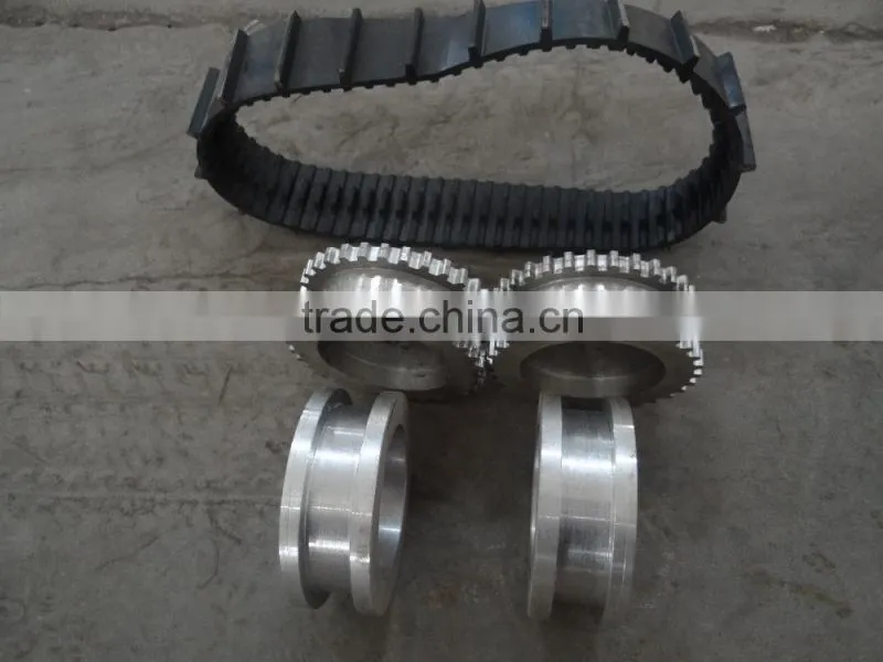small roboat rubber belts and wheels