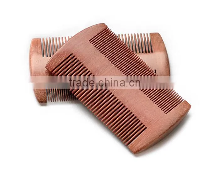 2016 Health care mustache& beard sandalwood comb wood hair lice comb