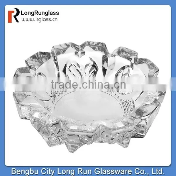 LongRun home goods cover carved glass ashtray 2015 new product