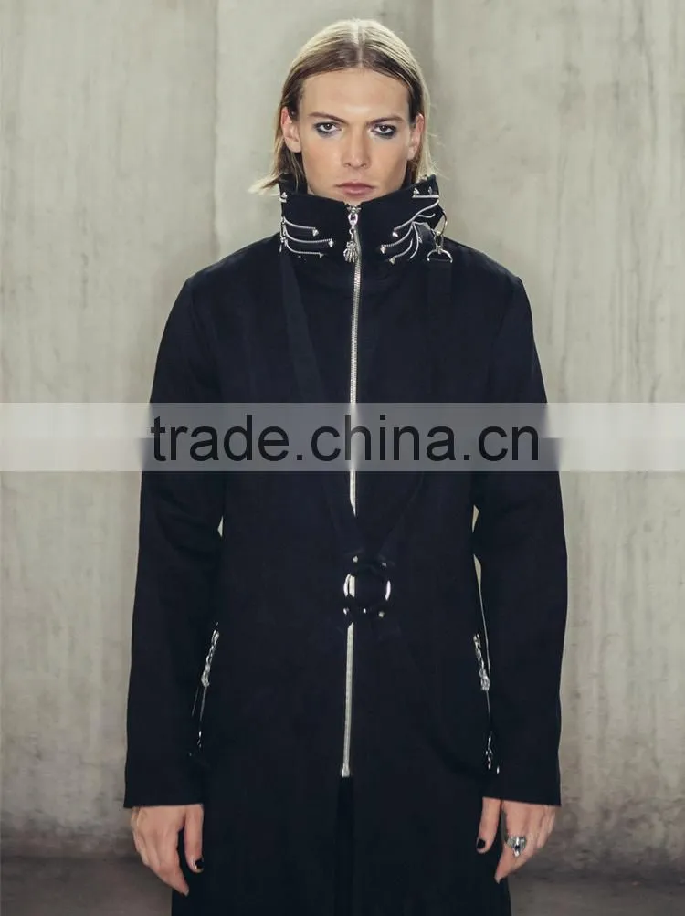 Devil fashion 2015 punk long coat in winter CT009