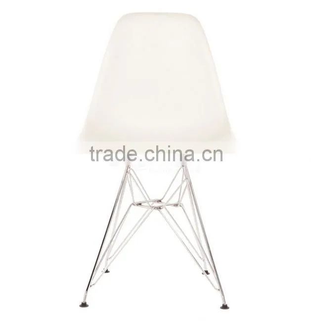 Designer Plastic Dining Side Rod Eiffel Base Chair
