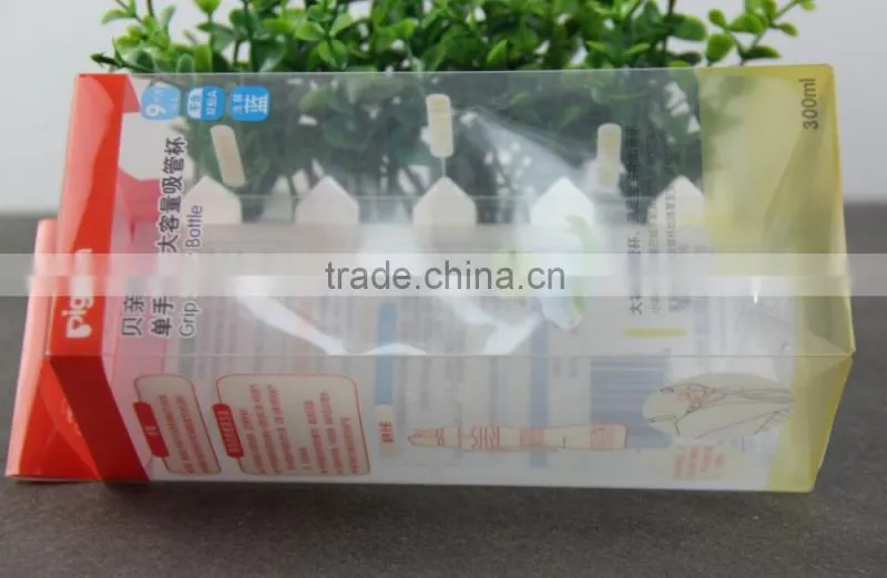 Yiwu factory custom OEM Eco-friendly Packaging baby Feeding Bottle PET Box