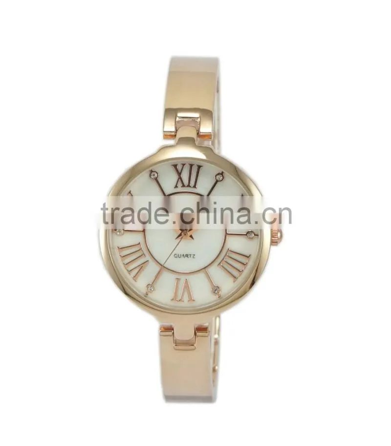 New roman design mother of pearl dial ladies fancy watches