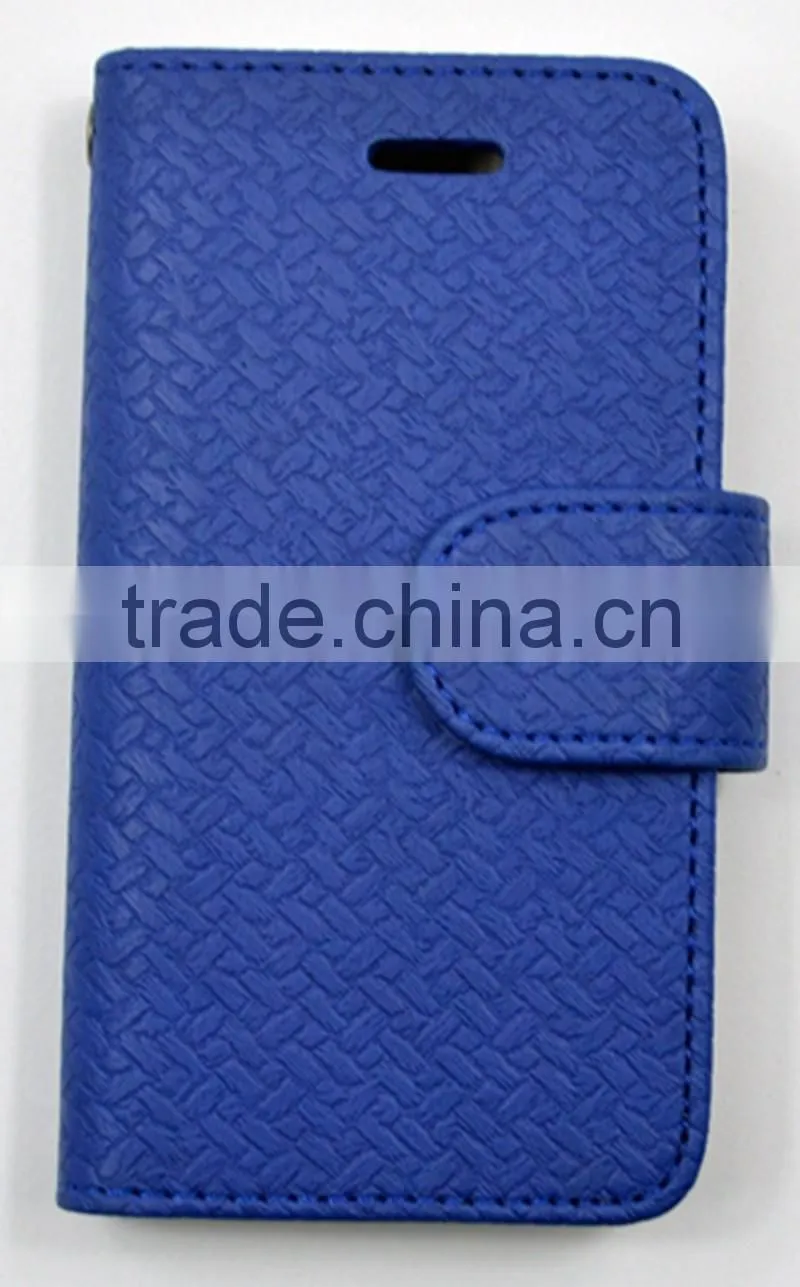 Mat Grain PU Leather Phone case for iphone 6 with Card Slots , Strap Holder and the Magnet Cover