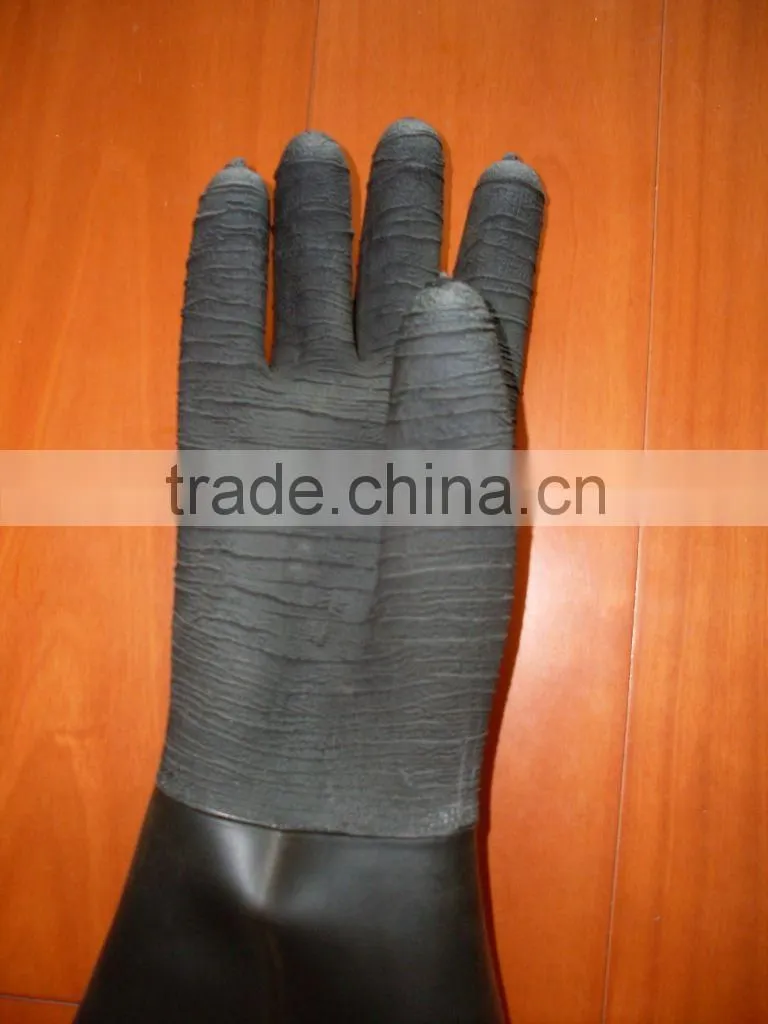 Thicken Stripe wear sandblasting gloves