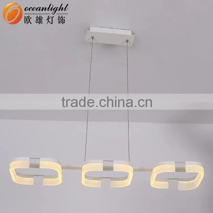 Pendant Chandelier Modern Acrylic Painted Light Four Circles Pendant Lamp OXD9972-4DW
