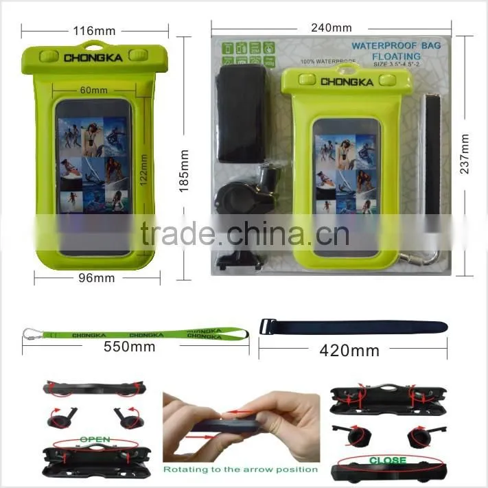 Promotion Gifts PVC Clear Waterproof Cover Phone Bags