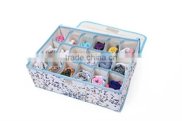 2015 New fashion oxford cloth underwear storage boxliving box