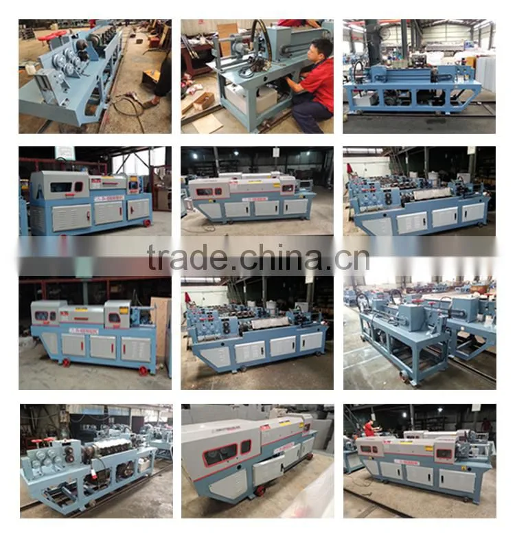 Easy operate wire rod straightening and cutting machine