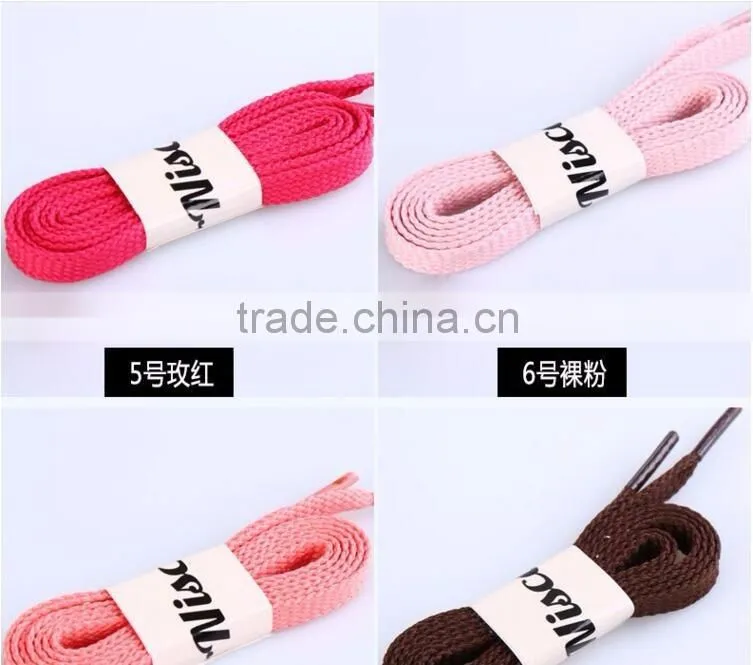 Classic Flat Double Layers Cotton Shoe Laces 120CM Long Rope Laces Sport Shoelaces 2 Pair Per Lot