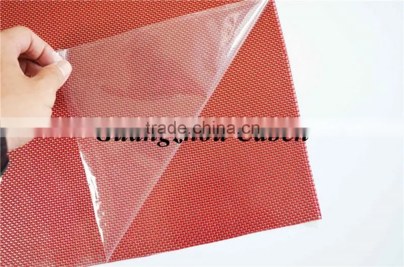 super good quality Advanced technology red colored 3k plain fiberglass cloth sheet price for sale
