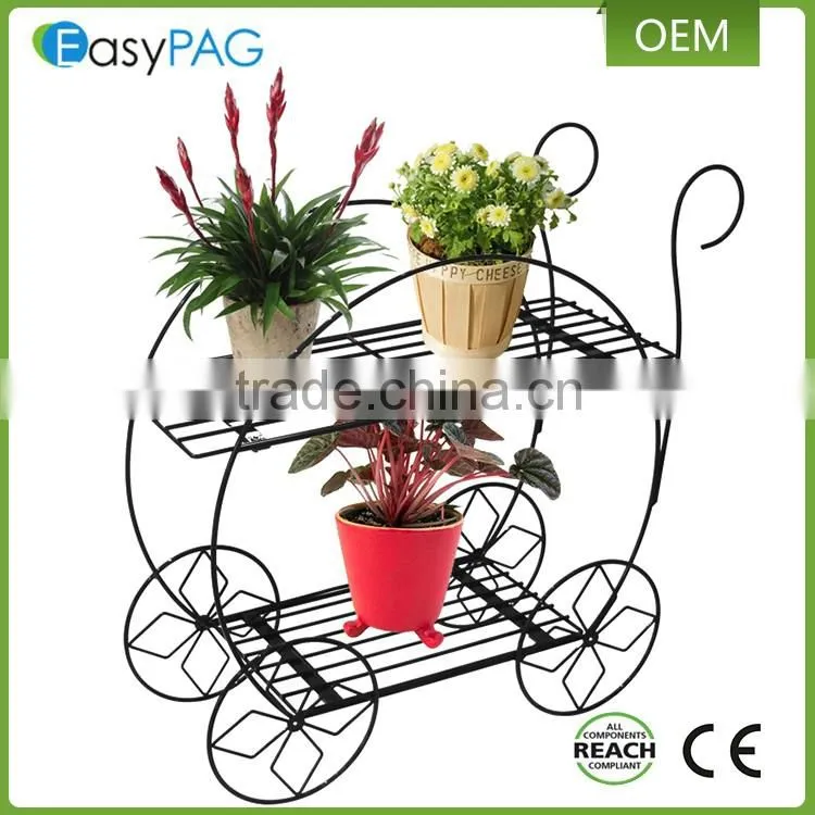 Latest modern design wall corner iron metal wire flower stand