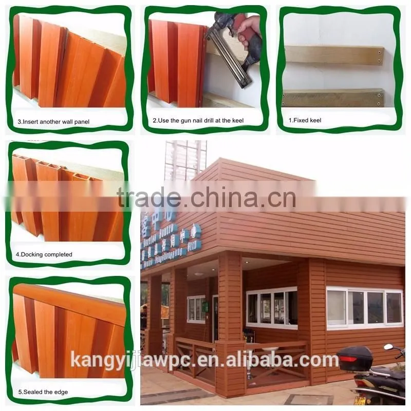 Hot sale exterior WPC wall panel colored wall paneling