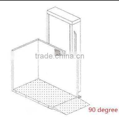 Hot sale True win high duty steel Accessible verticla lifts for wheel chair