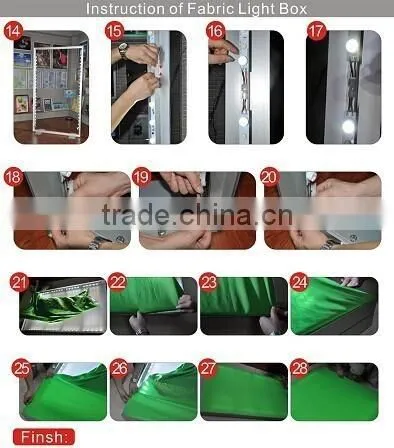Rigid LED light bar for fabric Sign light box