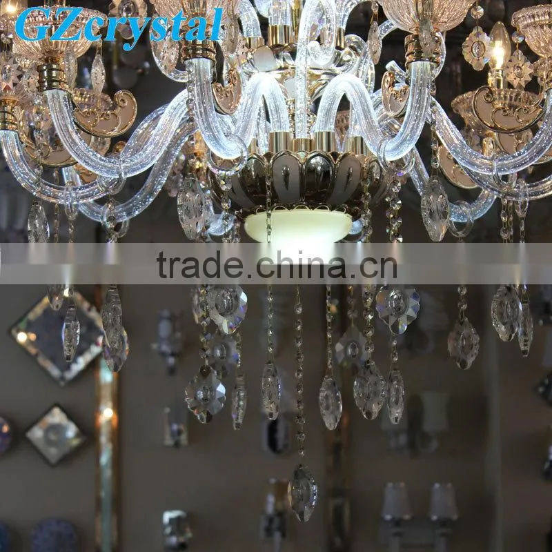 Rock crystal chandelier pendant