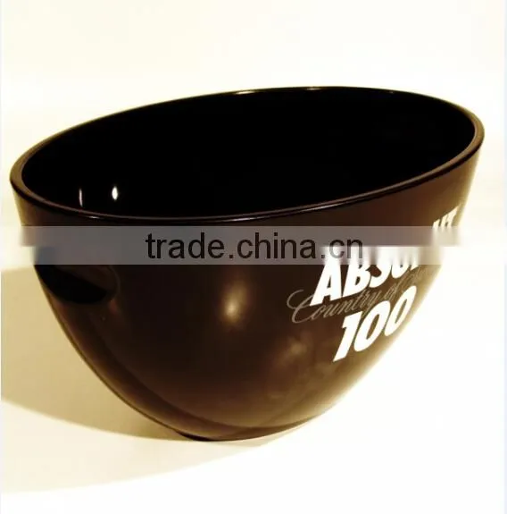 champagne bowl ice bucket with handles