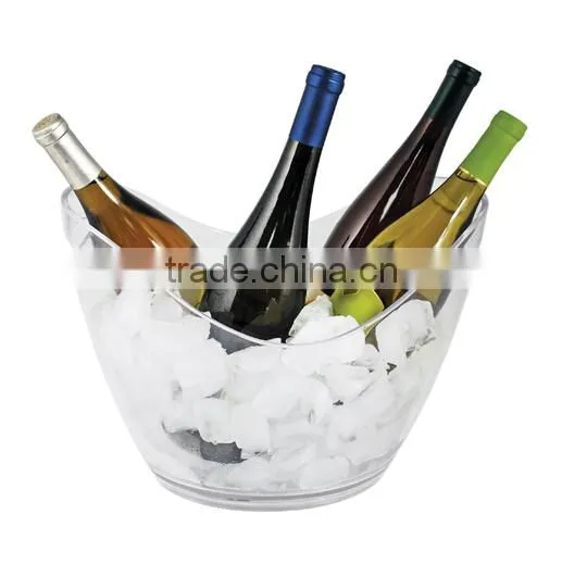 7.5L Plastic acrylic ice bucket for wine party and beer promotion