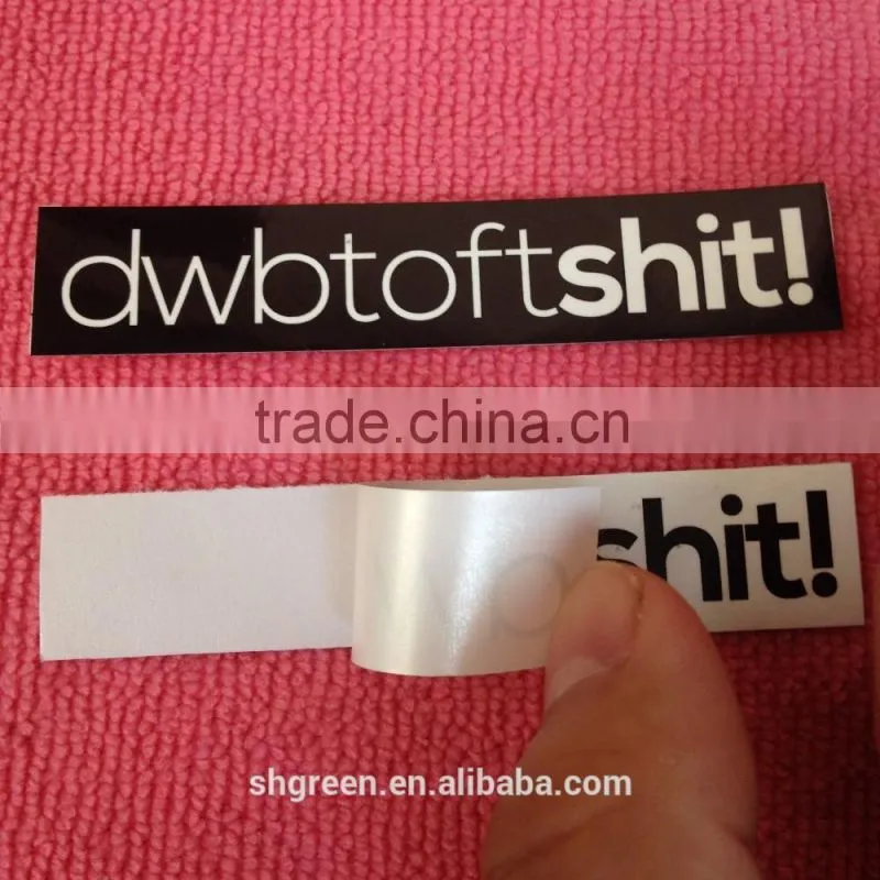 Die cut gum paper sticker