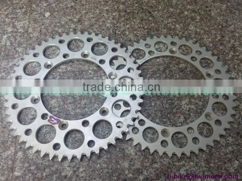 Titanium Motor Bike Chain ring Customized Titanium Motor Bicycle Chain Ring High Quality Titanium Motorbike bicycle chain-ring