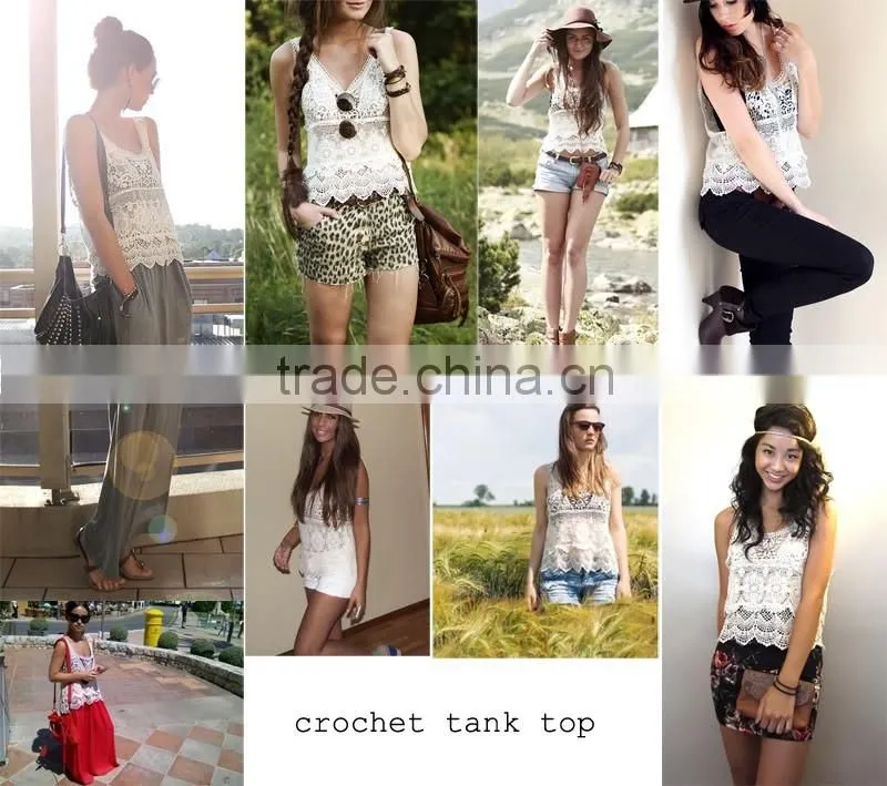 2016 Wholesale Hot Selling Girls Sexy Cool Summer Crochet Top