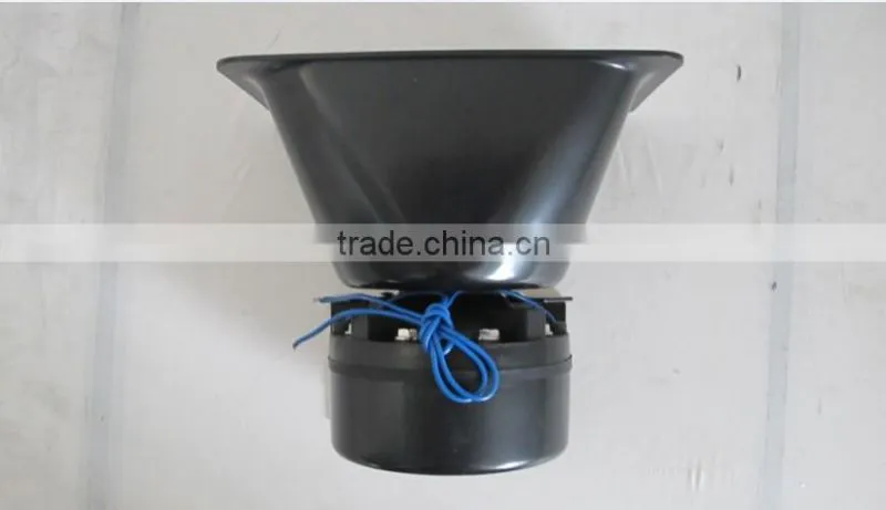 black police 12V powerful aluminum speaker horn