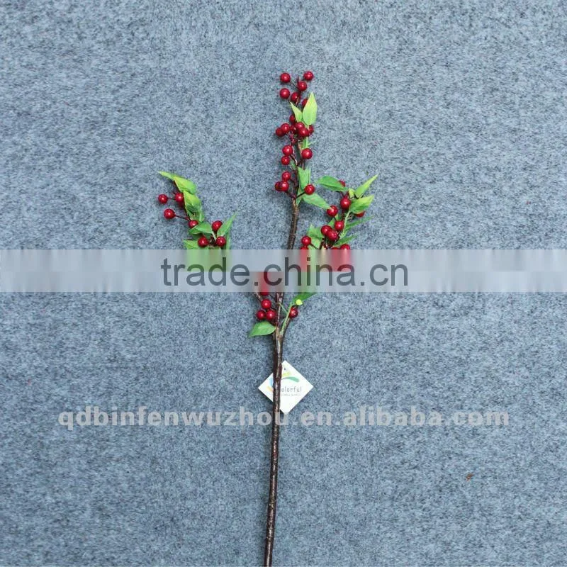 Artificial Green Mixed Berry Foliage Picks,artificial floral berry picks