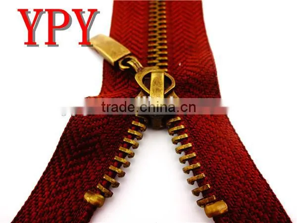 nice looking metal zipper for handbags ( close end zipper)