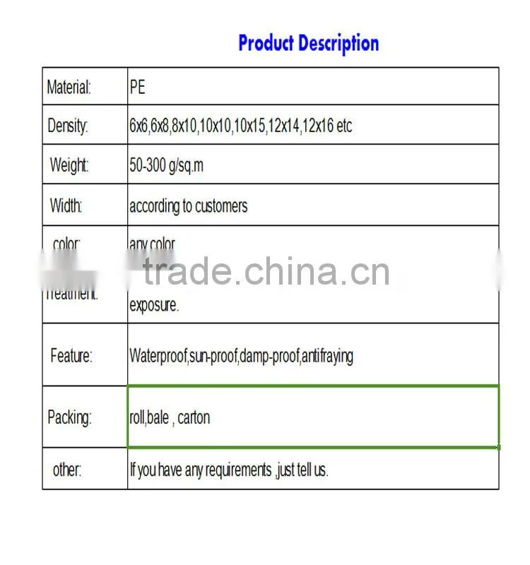PE plastic sheet in roll package for car parking shade for cover