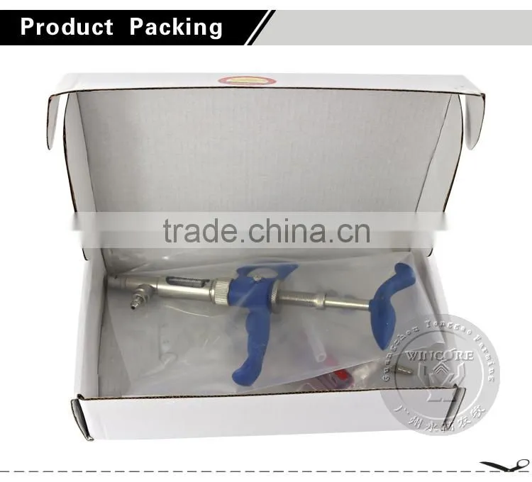 Veterinary metal syringe 1ml, 2ml, 5ml syringe gun automatic syringe injector