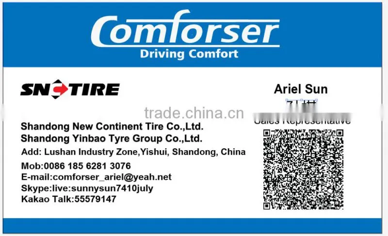 High quality brands COMFORSER Car tires passenger car tire winter tyres